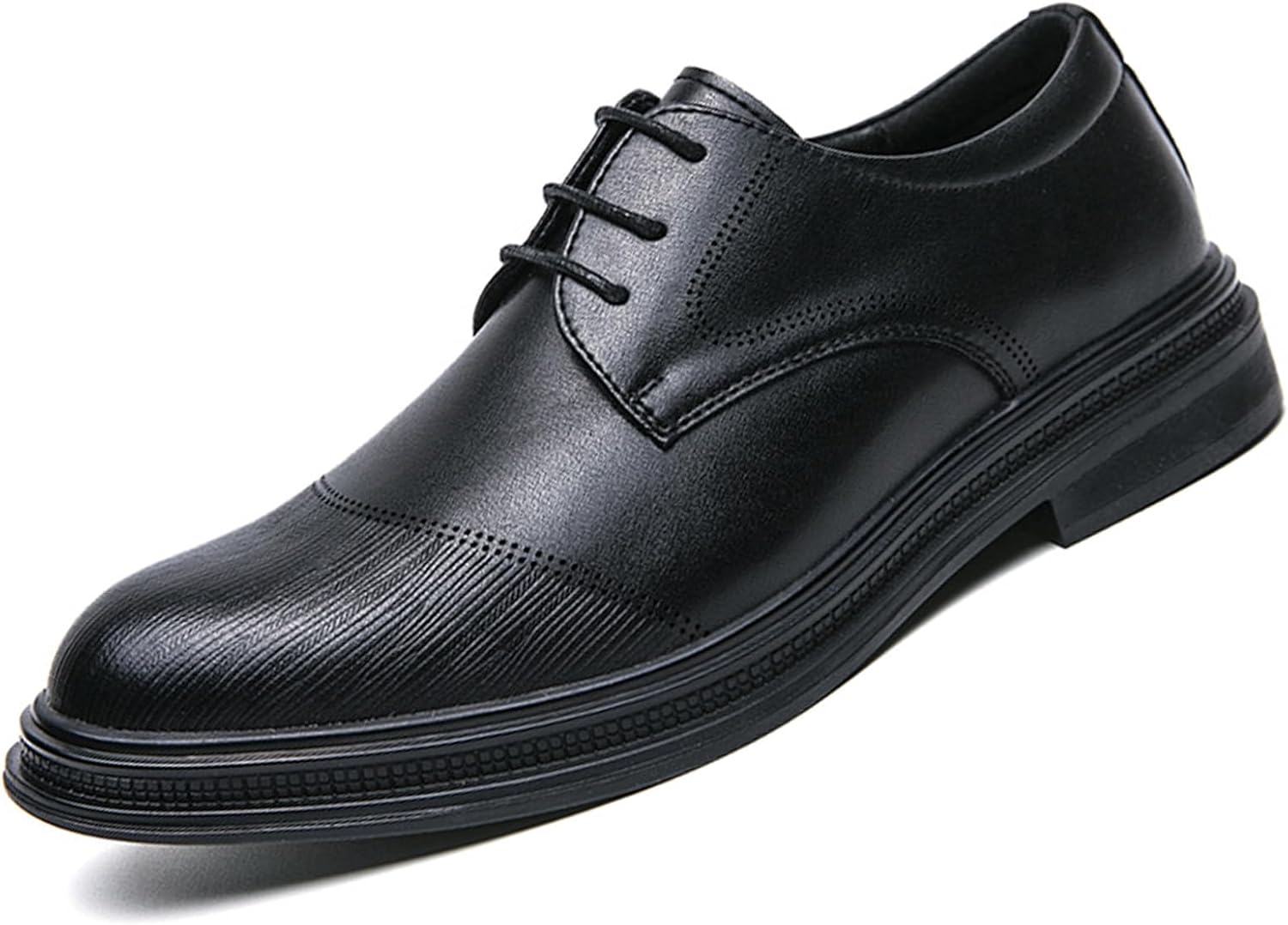 Мужские классические оксфорды на шнуровке, с отделкой кап-ту, кожаные деловые туфли на каждый день, современный стиль дерби Lossarye, черный
Мужские классические оксфорды на шнуровке, с отделкой кап-ту, кожаные деловые туфли на каждый день, современный стиль дерби Lossarye, черный