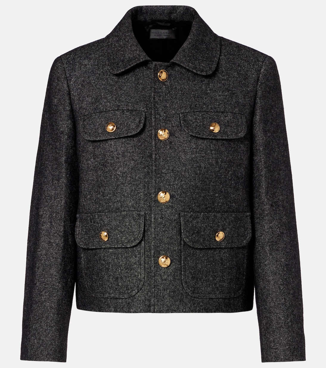 Шамони куртка из смеси хлопка и шерсти Nili Lotan, Graphite Donegal
Шамони куртка из смеси хлопка и шерсти Nili Lotan, Graphite Donegal