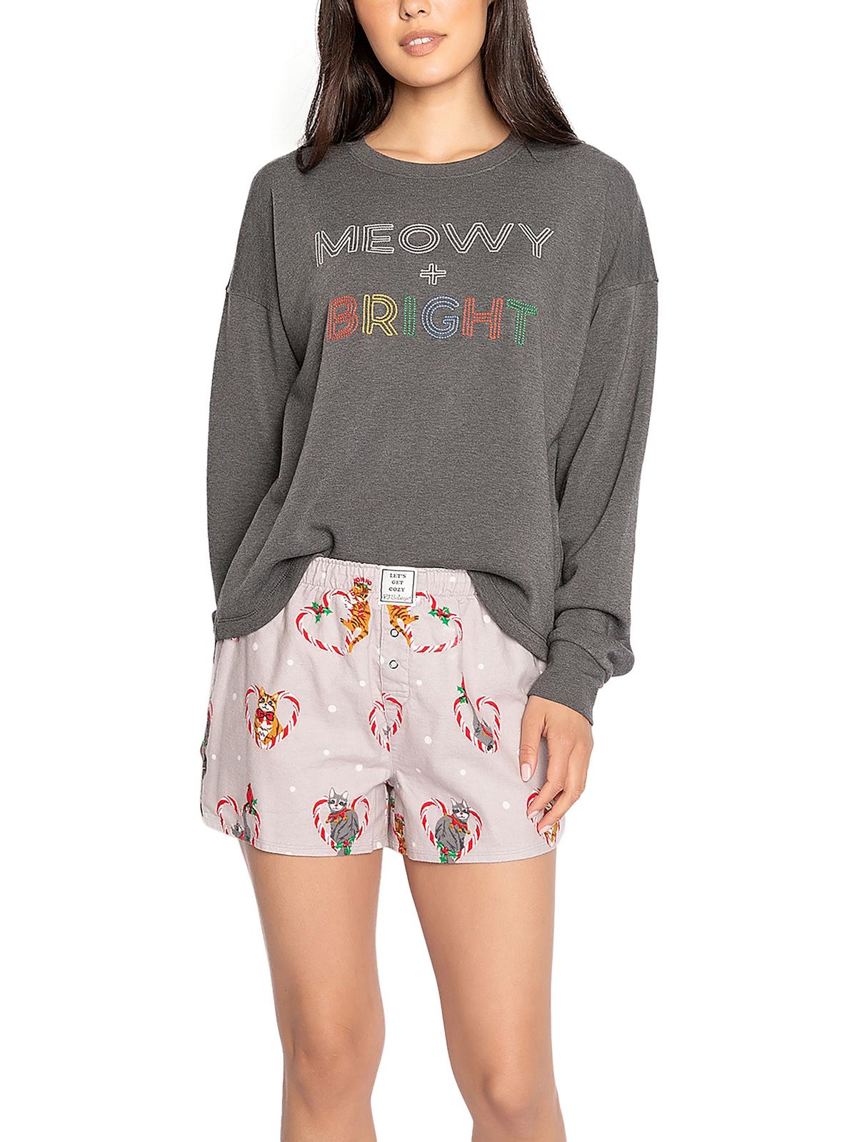 Meowy + Bright Женский праздничный пижамный комплект из 2 предметов PJ Salvage, цвет forest grey
Meowy + Bright Женский праздничный пижамный комплект из 2 предметов PJ Salvage, цвет forest grey
