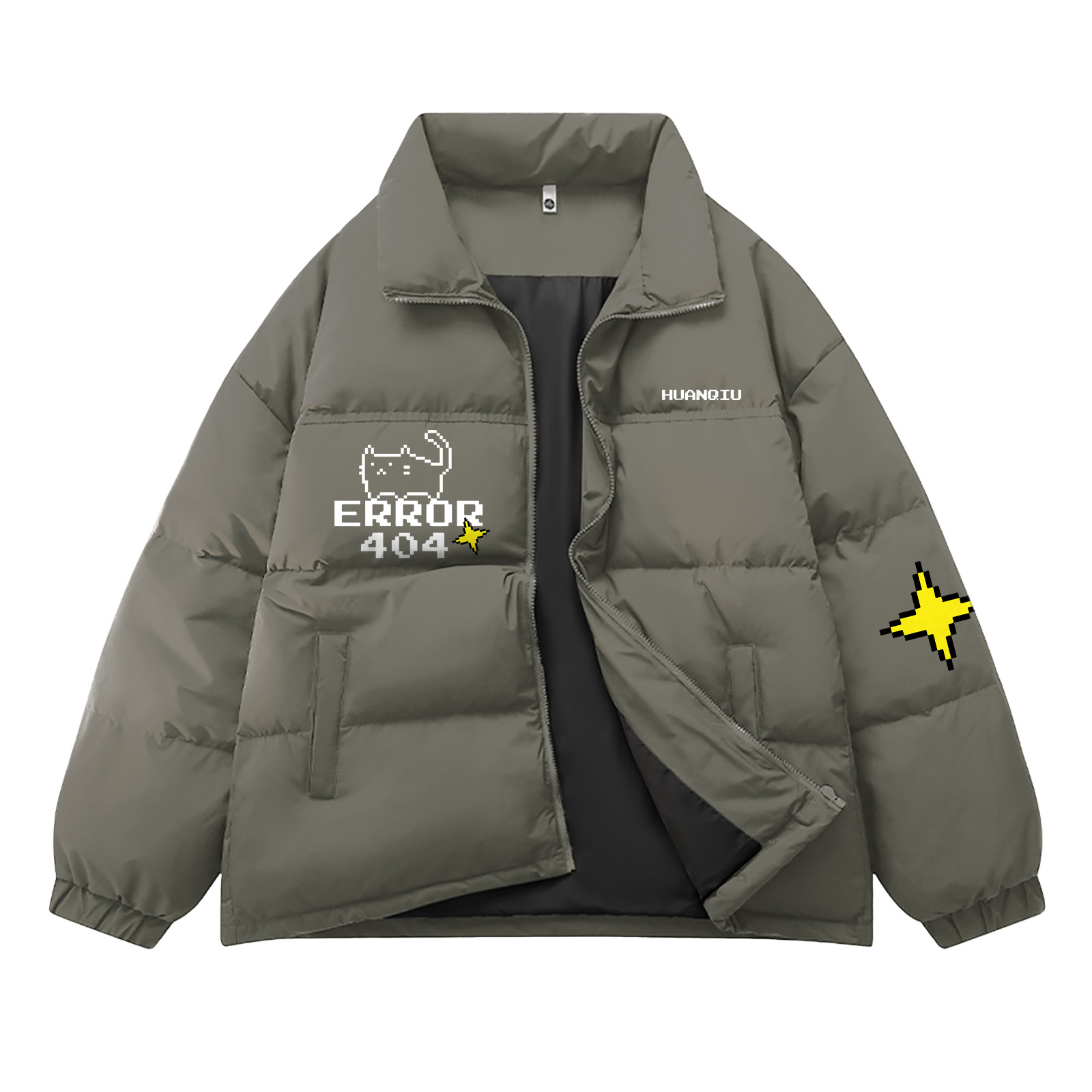 Пуховик Unisex с воротником стойкой утепленный HUANQIU, серый зеленый
Пуховик Unisex с воротником стойкой утепленный HUANQIU, серый зеленый