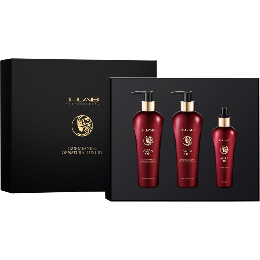 Шампунь T-LAB Professional Ritual Set, Duo Shampoo 300 ml + Duo Treatment 300 ml + Oil Elixir Superior 150 ml / 1 Stk.
Шампунь T-LAB Professional Ritual Set, Duo Shampoo 300 ml + Duo Treatment 300 ml + Oil Elixir Superior 150 ml / 1 Stk.