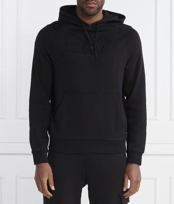 Толстовка мужская Ea7 Regular Fit с карманом-кенгуру, черный
Толстовка мужская Ea7 Regular Fit с карманом-кенгуру, черный