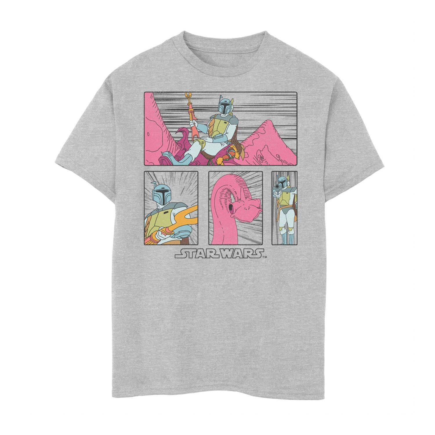 Футболка для мальчиков 8–20 лет с изображением комиксов «Звездные войны: Боба Фетт и мифозавр» Licensed Character
Футболка для мальчиков 8–20 лет с изображением комиксов «Звездные войны: Боба Фетт и мифозавр» Licensed Character