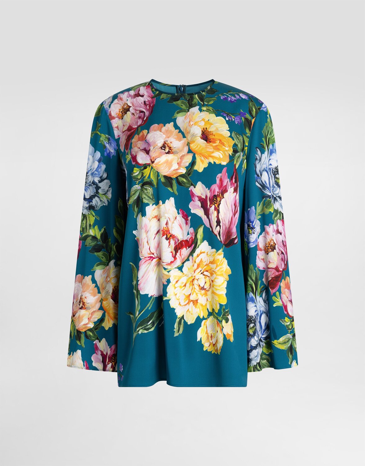 Топ из шармеза с принтом пиона DOLCE & GABBANA, мультиколор
Топ из шармеза с принтом пиона DOLCE & GABBANA, мультиколор