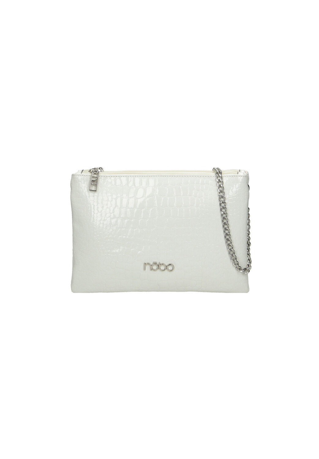 Сумка через плечо Nobo Bags LacqueredCroco, белый 
Сумка через плечо Nobo Bags LacqueredCroco, белый
