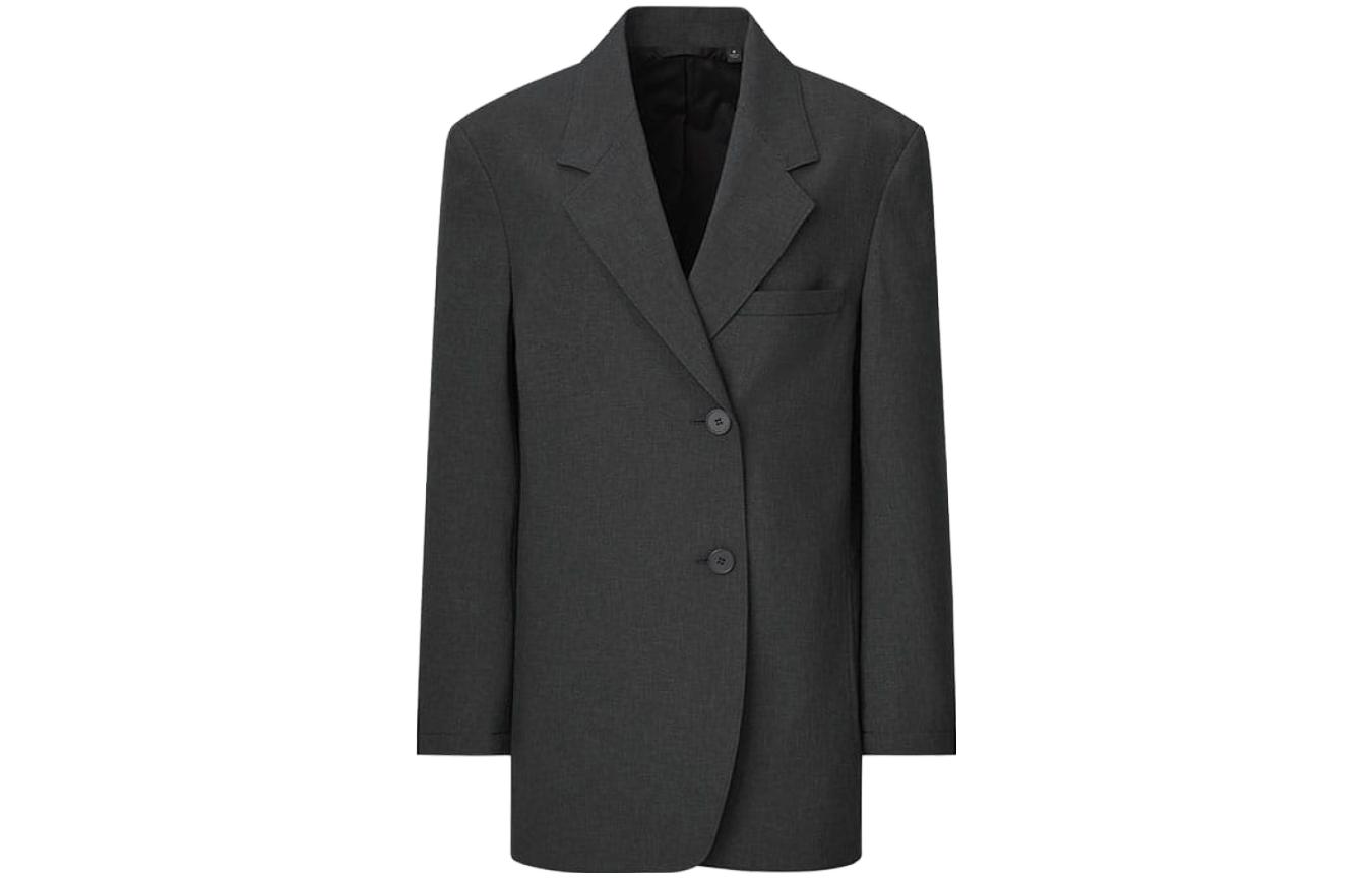 Женский деловой костюм темно-серый UNIQLO
Женский деловой костюм темно-серый UNIQLO