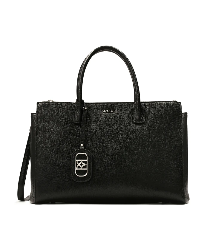 Вместительная кожаная сумка в деловом стиле. Kazar, черный
Вместительная кожаная сумка в деловом стиле. Kazar, черный