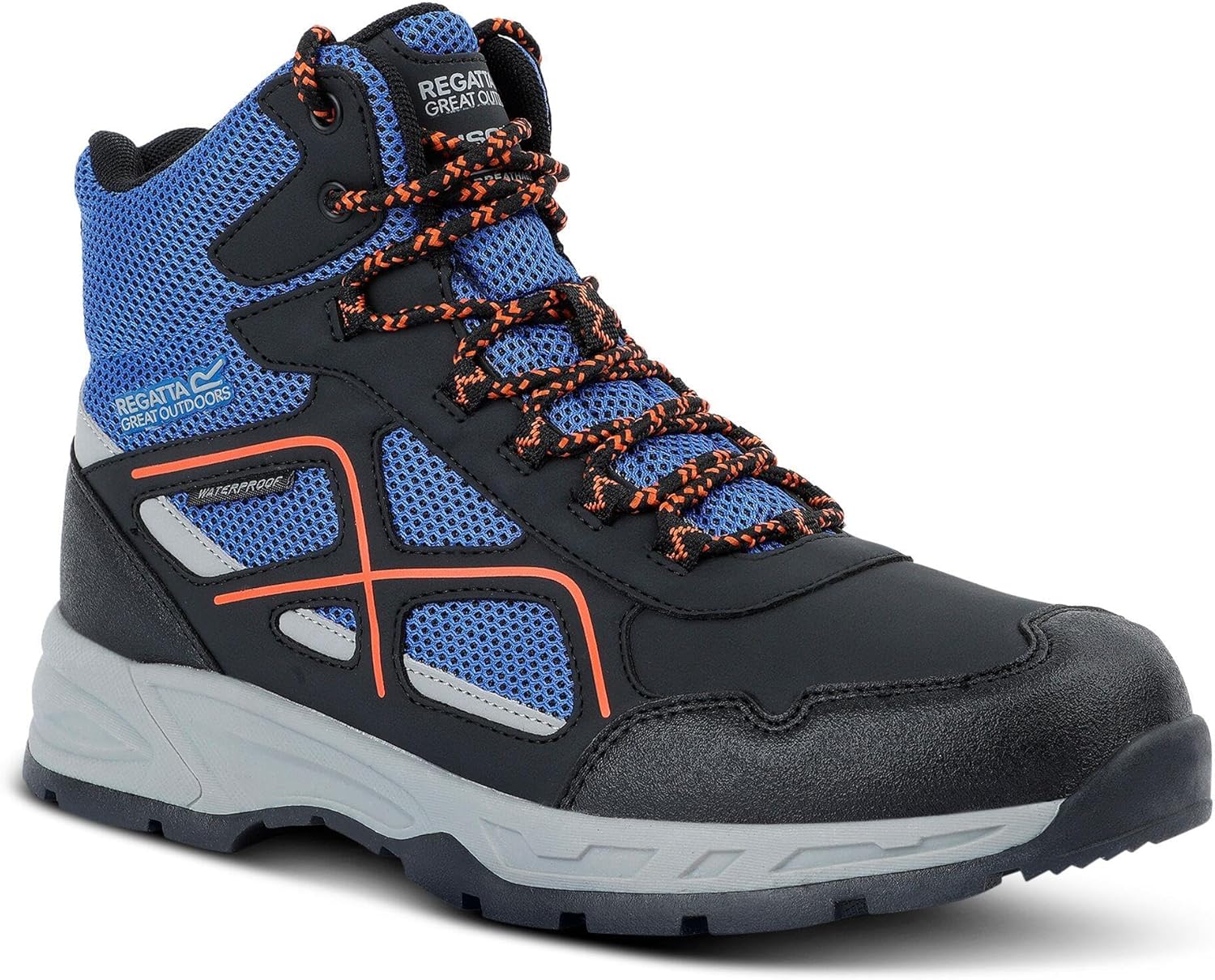 Мужские водонепроницаемые походные ботинки Regatta Vendeavour на шнуровке, черный/синий
Мужские водонепроницаемые походные ботинки Regatta Vendeavour на шнуровке, черный/синий