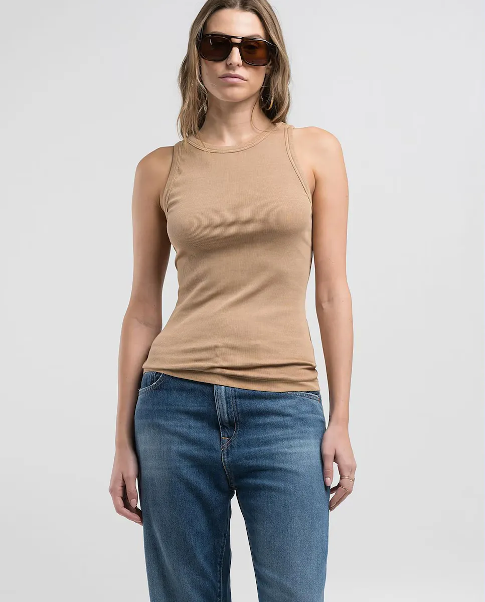 Футболка женская облегающая без рукавов Replay, бежевый
Футболка женская облегающая без рукавов Replay, бежевый