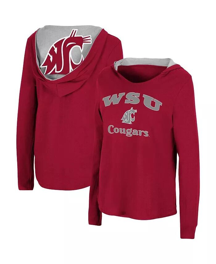 Женская худи Crimson Washington State Cougars Catalina, футболка с длинными рукавами Colosseum
Женская худи Crimson Washington State Cougars Catalina, футболка с длинными рукавами Colosseum