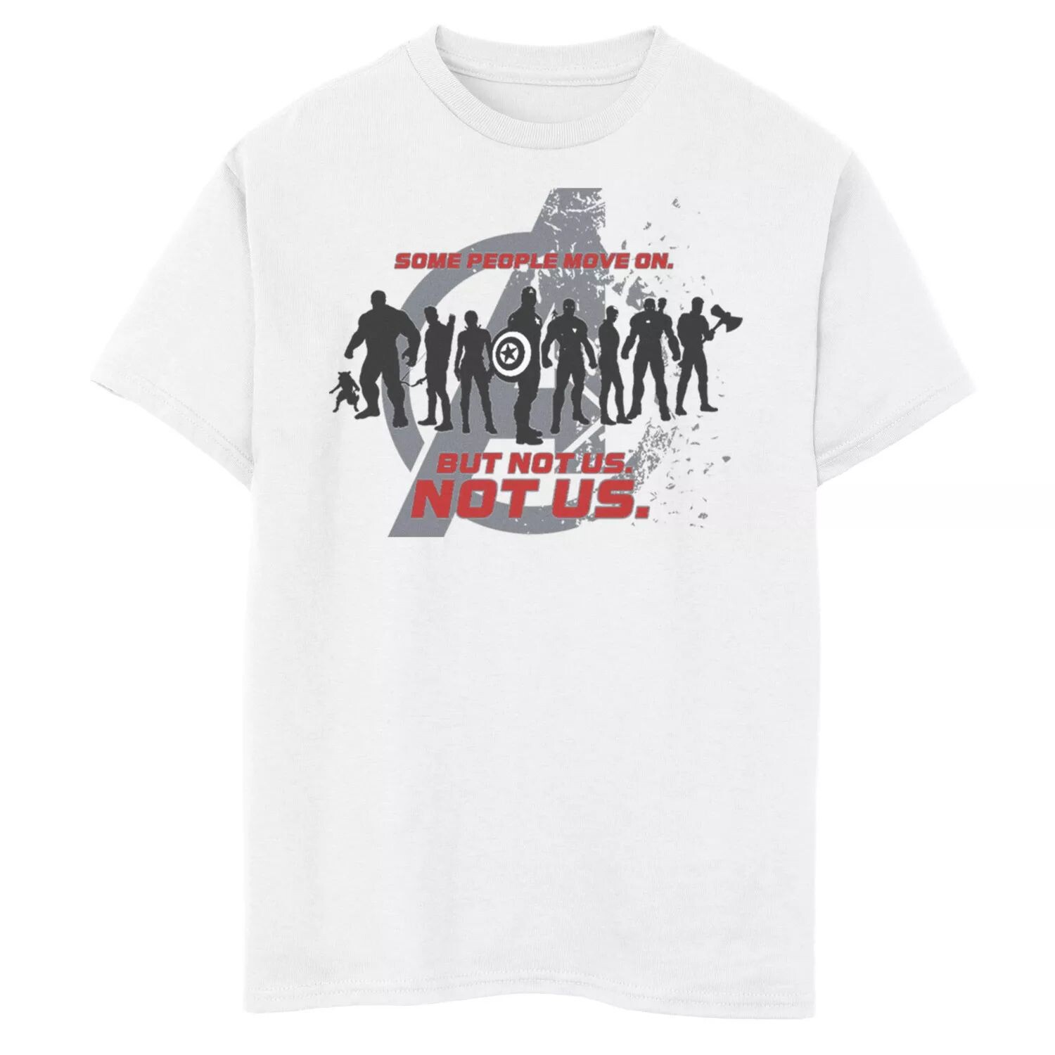 Футболка с графикой для мальчиков 8–20 лет, команда Marvel Avengers Endgame, некоторые люди уходят, но не мы Marvel, белый
Футболка с графикой для мальчиков 8–20 лет, команда Marvel Avengers Endgame, некоторые люди уходят, но не мы Marvel, белый