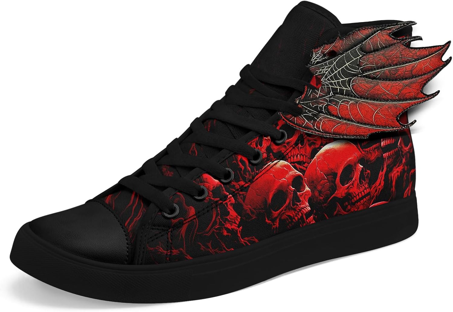 Мужские готические кроссовки на высокой подошве с крыльями AWSOLE, красный череп, кожаные крылья, модные унисекс, стиль Хэллоуин, панк, повседневные обувь
Мужские готические кроссовки на высокой подошве с крыльями AWSOLE, красный череп, кожаные крылья, модные унисекс, стиль Хэллоуин, панк, повседневные обувь