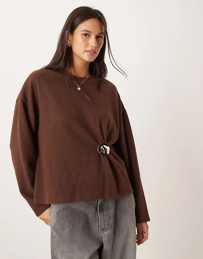 Супермягкий джемпер с фурнитурой ASOS DESIGN, тёмно-шоколадного цвета - КОРИЧНЕВЫЙ
Супермягкий джемпер с фурнитурой ASOS DESIGN, тёмно-шоколадного цвета - КОРИЧНЕВЫЙ