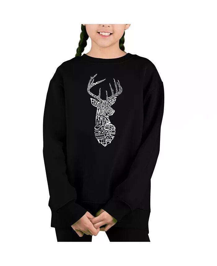 Types Of Deer — толстовка с круглым вырезом Big Girl's Word Art La Pop Art, синий
Types Of Deer — толстовка с круглым вырезом Big Girl's Word Art La Pop Art, синий