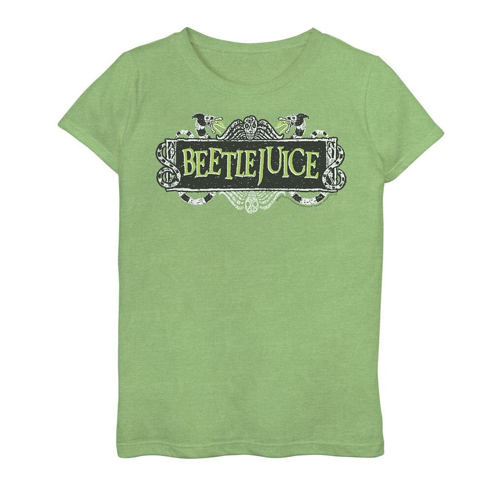 Футболка с большим логотипом фильма «Beetlejuice Snake» для девочек 7–16 лет Licensed Character, цвет Green Apple
Футболка с большим логотипом фильма «Beetlejuice Snake» для девочек 7–16 лет Licensed Character, цвет Green Apple