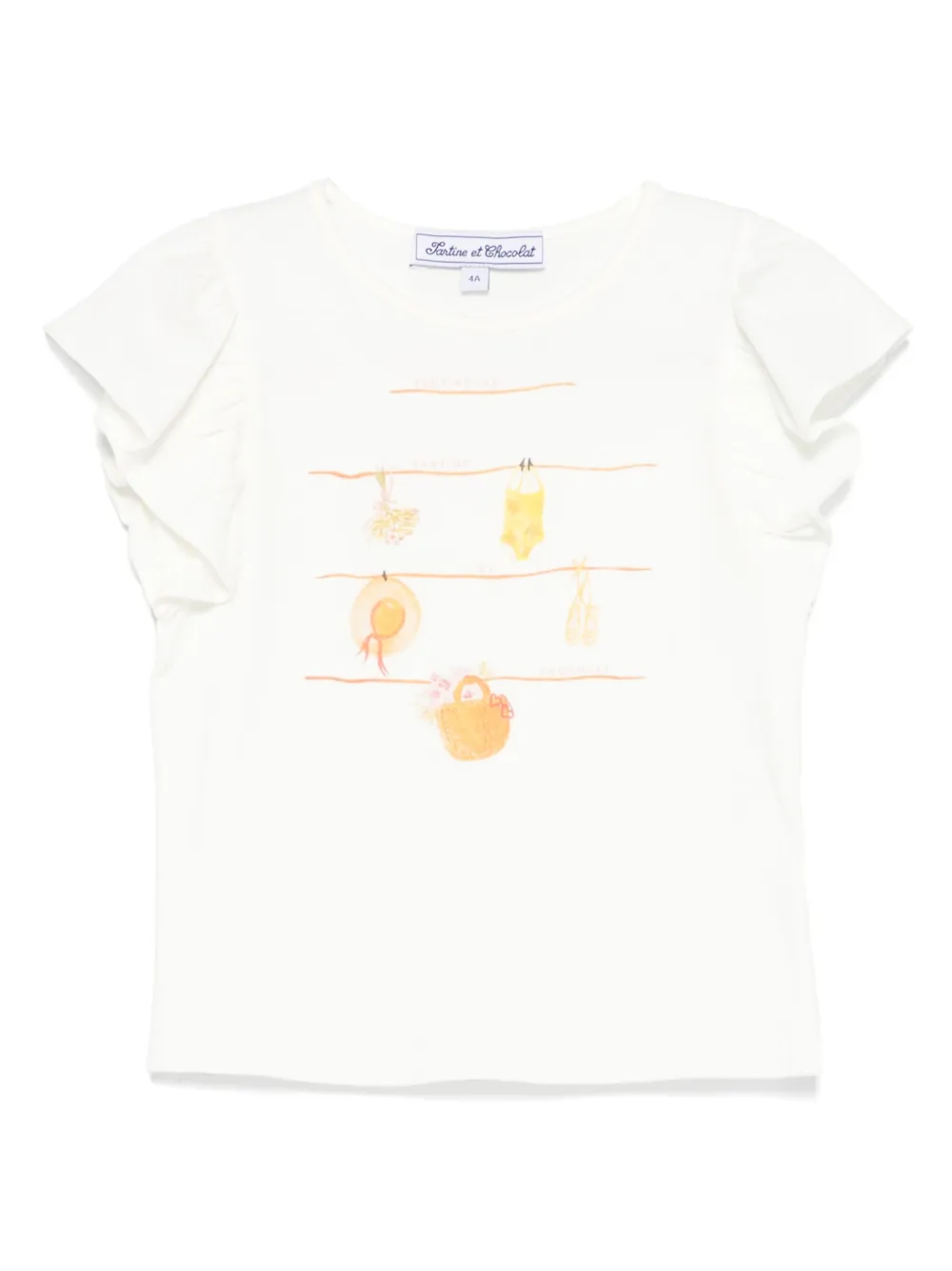 Топ с круглым вырезом Tartine Et Chocolat, белый
Топ с круглым вырезом Tartine Et Chocolat, белый