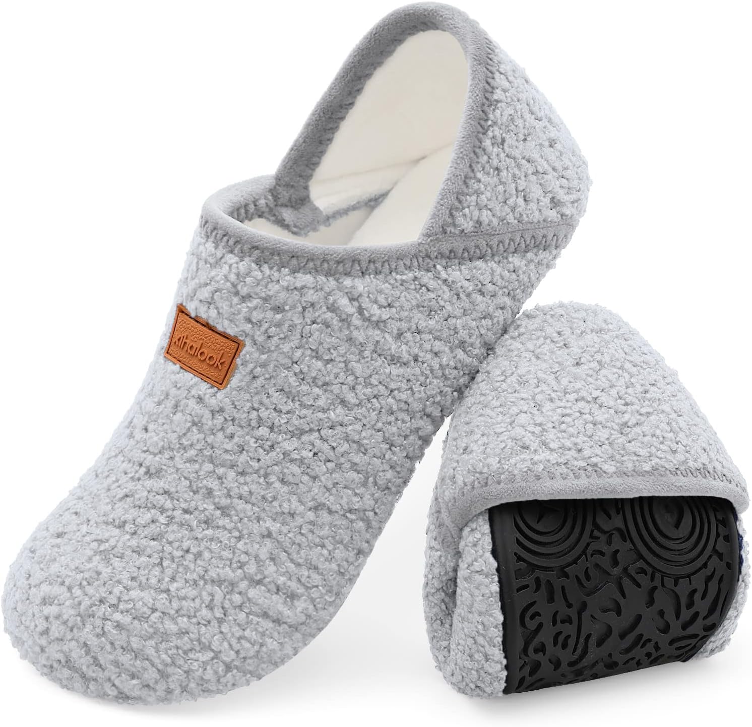 Домашние тапочки XIHALOOK для женщин и мужчин, уютные носочные тапочки с мягкой резиновой подошвой, для дома и улицы, светло-серый
Домашние тапочки XIHALOOK для женщин и мужчин, уютные носочные тапочки с мягкой резиновой подошвой, для дома и улицы, светло-серый