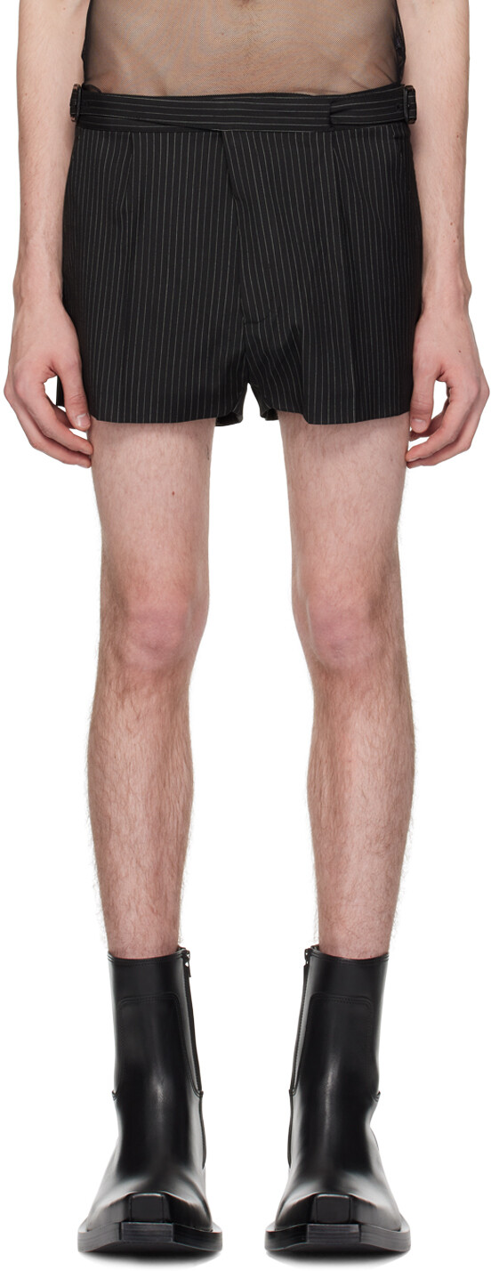 Черные шорты с двойной пряжкой Egonlab, цвет Black stripes
Черные шорты с двойной пряжкой Egonlab, цвет Black stripes