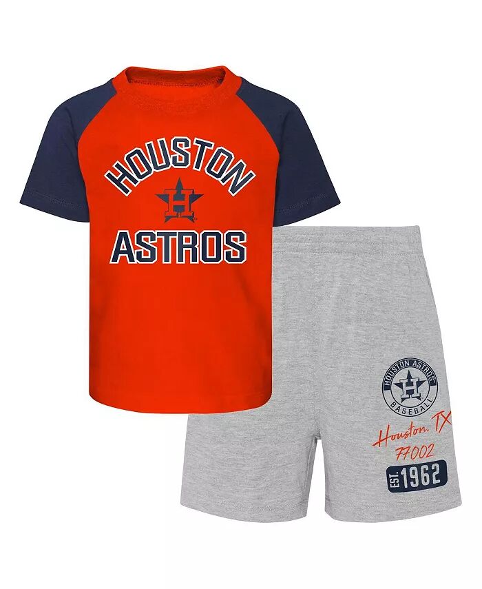 Комплект из футболки и шорт реглан Houston Astros Ground Out Baller для мальчиков и девочек оранжевого и серого цветов Outerstuff
Комплект из футболки и шорт реглан Houston Astros Ground Out Baller для мальчиков и девочек оранжевого и серого цветов Outerstuff