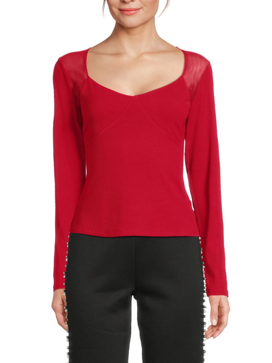 Топ с круглым вырезом и отделкой в рубчик Lea & Viola, бордовый
Топ с круглым вырезом и отделкой в рубчик Lea & Viola, бордовый