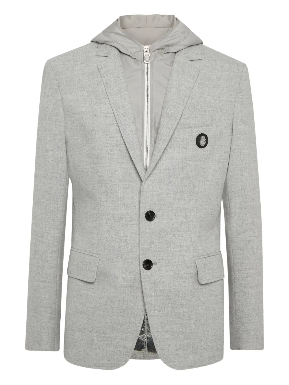 Блейзер с капюшоном Billionaire, серый 
Блейзер с капюшоном Billionaire, серый