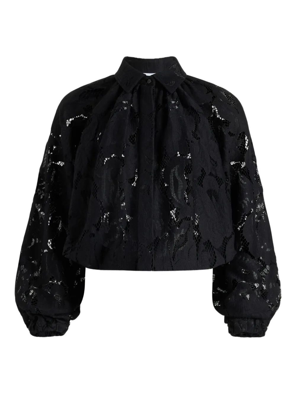 Кружевная блузка с объемными рукавами PATOU, черный
Кружевная блузка с объемными рукавами PATOU, черный