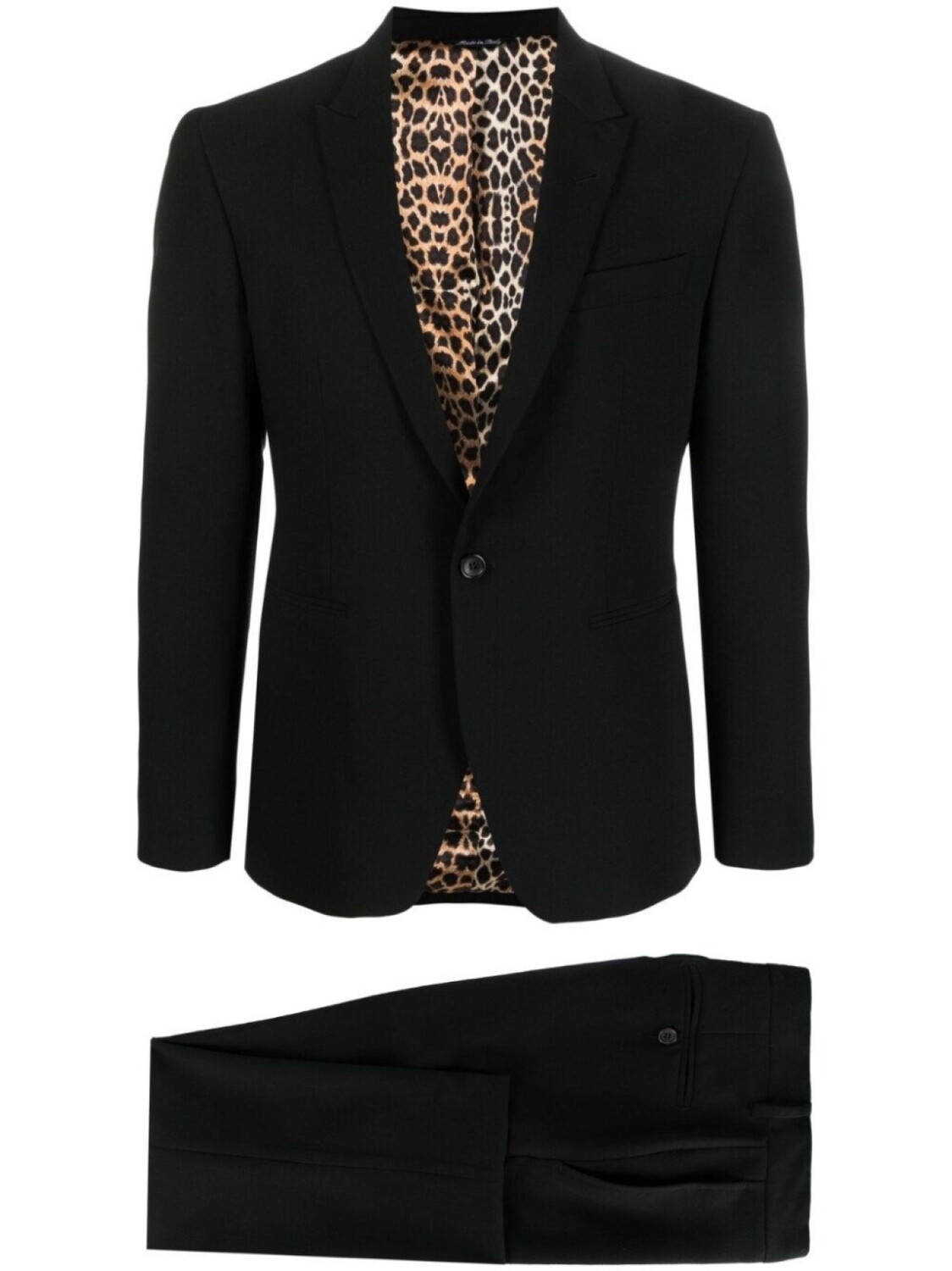 Костюм с однобортным пиджаком Reveres 1949, черный
Костюм с однобортным пиджаком Reveres 1949, черный