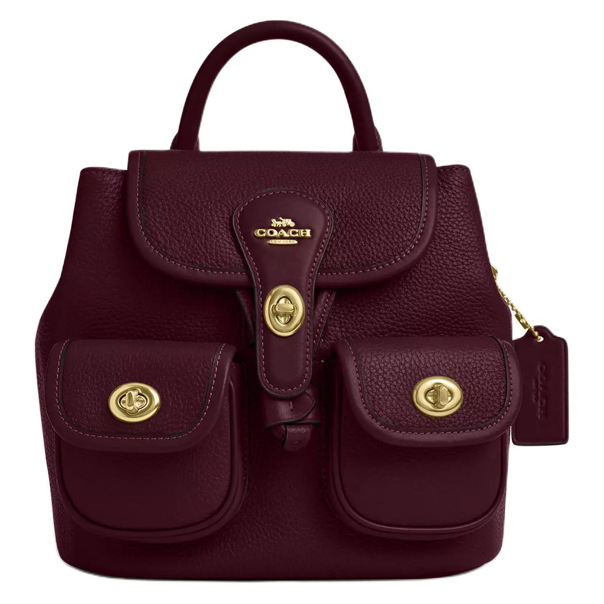 Рюкзак Hadley Refined Pebble Grain Leather With Smooth Leather Medium Women's Dark Burgundy COACH
Рюкзак Hadley Refined Pebble Grain Leather With Smooth Leather Medium Women's Dark Burgundy COACH
