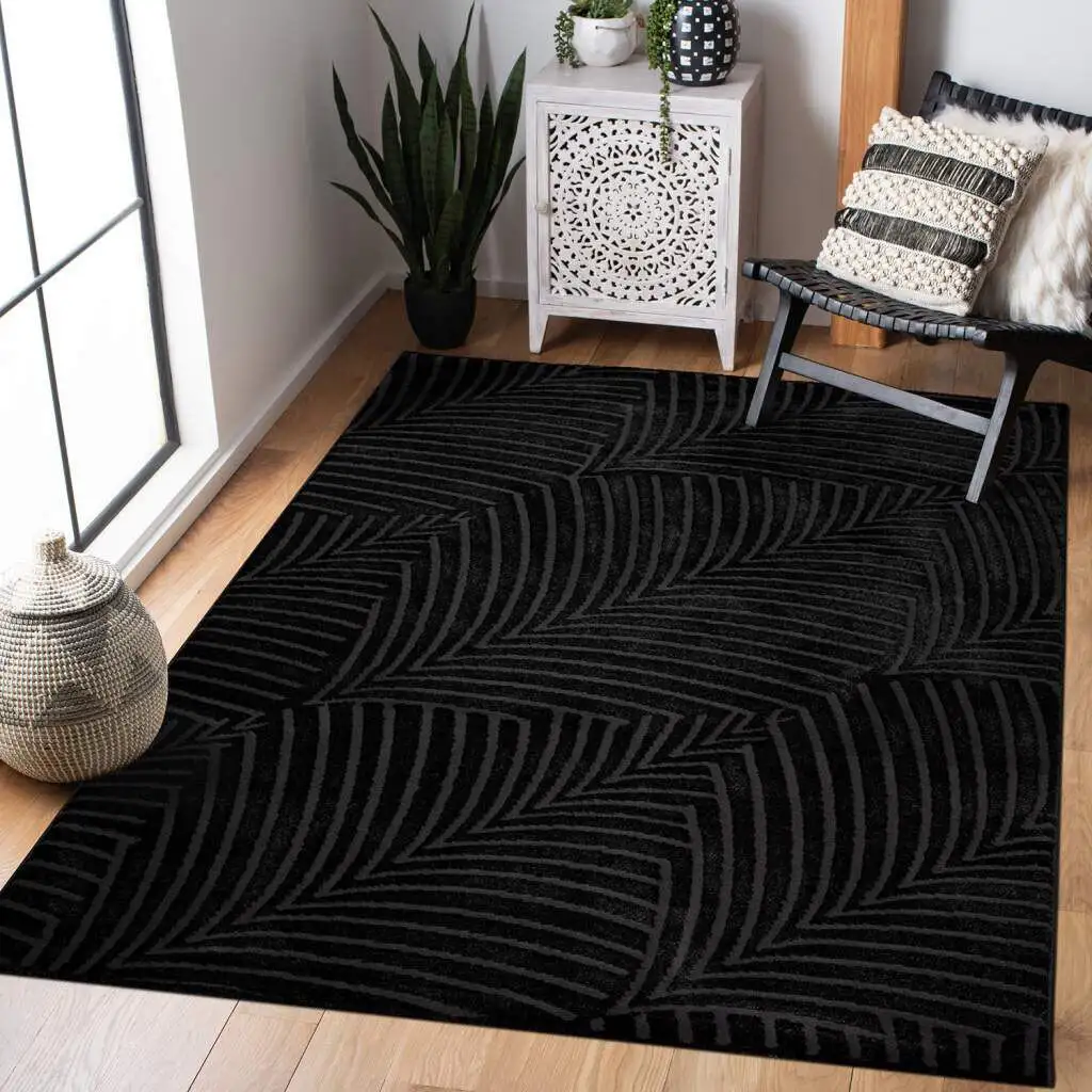 Ковер Carpet City "Ковер Friseé FANCY 648", прямоугольный, короткий ворс, 3D-вид, круговой узор, гостиная, спальня 200х290 см, черный
Ковер Carpet City "Ковер Friseé FANCY 648", прямоугольный, короткий ворс, 3D-вид, круговой узор, гостиная, спальня 200х290 см, черный