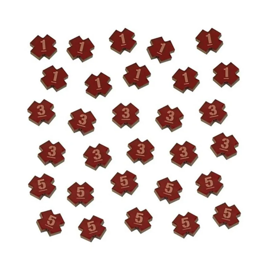 Набор жетонов ран, пронумерованные 1, 3 и 5, Warhammer 40k - Kill Team Accessories (Litko Aerosystems)
Набор жетонов ран, пронумерованные 1, 3 и 5, Warhammer 40k - Kill Team Accessories (Litko Aerosystems)