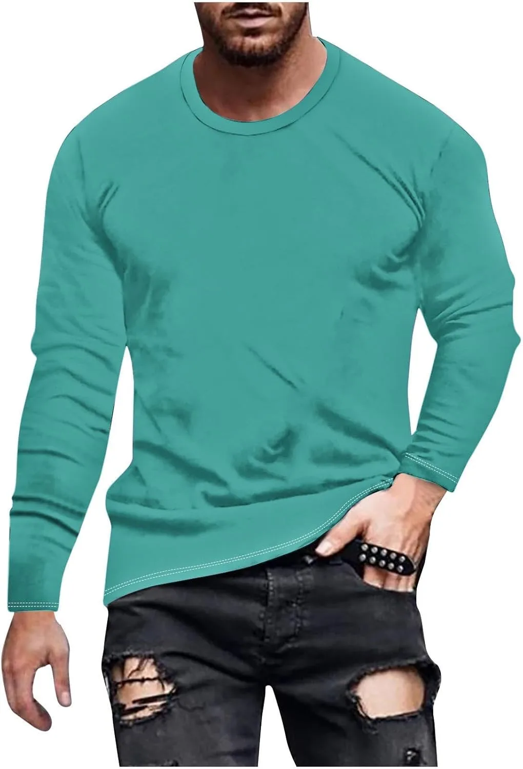 Мужская футболка с длинным рукавом Casual Stylish Basic, Big and Tall, Lightweight, Loose Fit
Мужская футболка с длинным рукавом Casual Stylish Basic, Big and Tall, Lightweight, Loose Fit