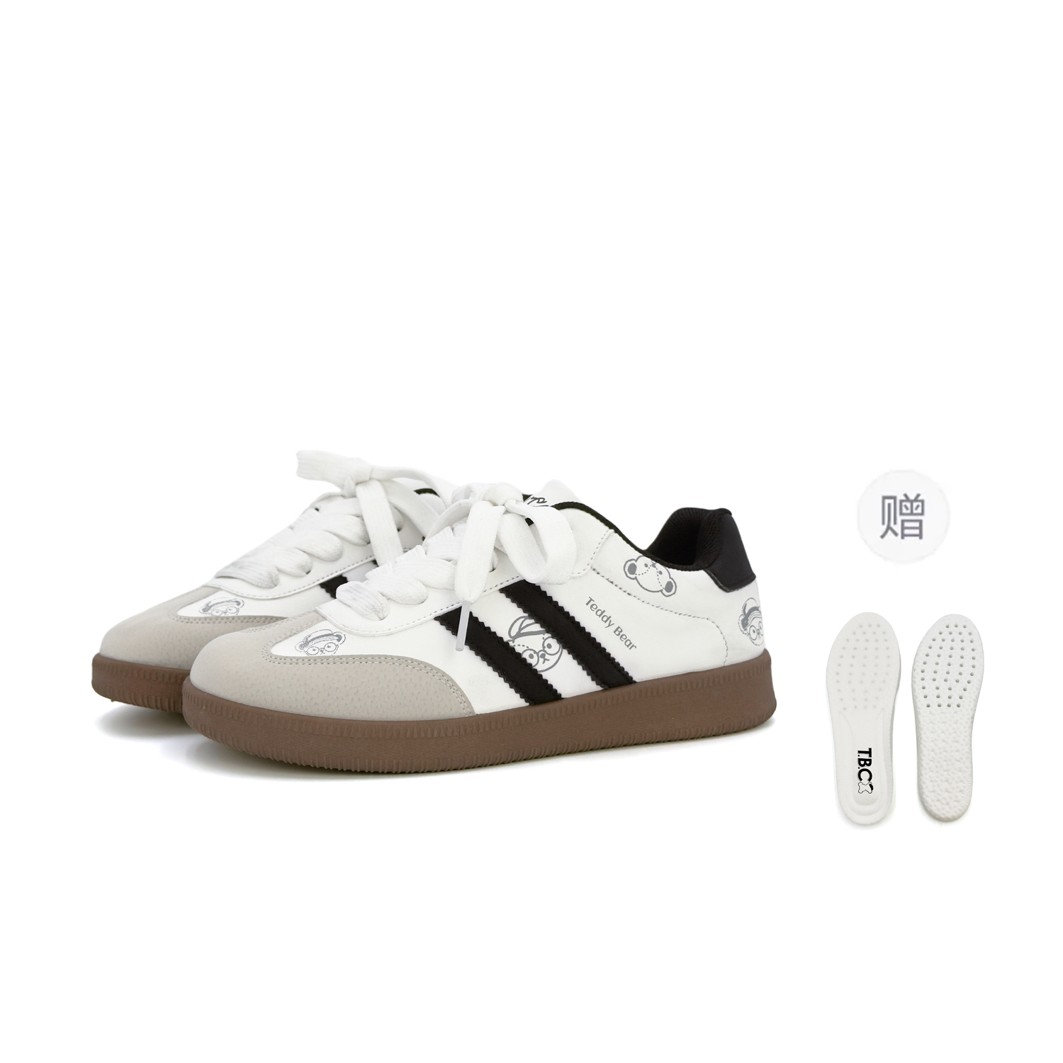 Teddy Bear Collection Низкие скейтерские кроссовки унисекс винтажные белые с бесплатными латексными стельками для большего комфорта
Teddy Bear Collection Низкие скейтерские кроссовки унисекс винтажные белые с бесплатными латексными стельками для большего комфорта