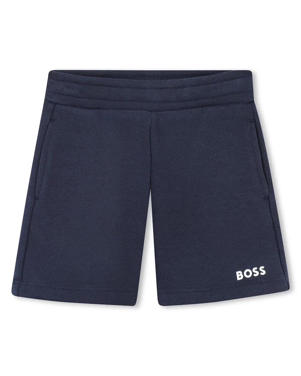 Шорты-бермуды для мальчика с эластичной талией и карманами BOSS Kidswear, темно-синий
Шорты-бермуды для мальчика с эластичной талией и карманами BOSS Kidswear, темно-синий