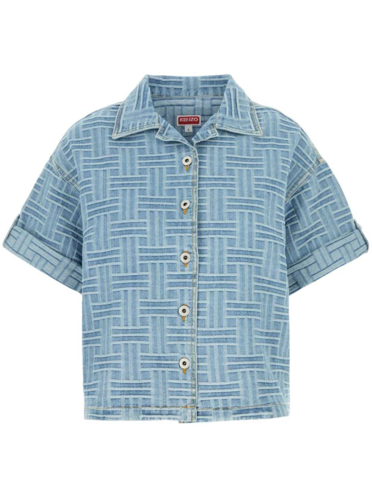 Kenzo джинсовая рубашка с вышивкой, синий
Kenzo джинсовая рубашка с вышивкой, синий