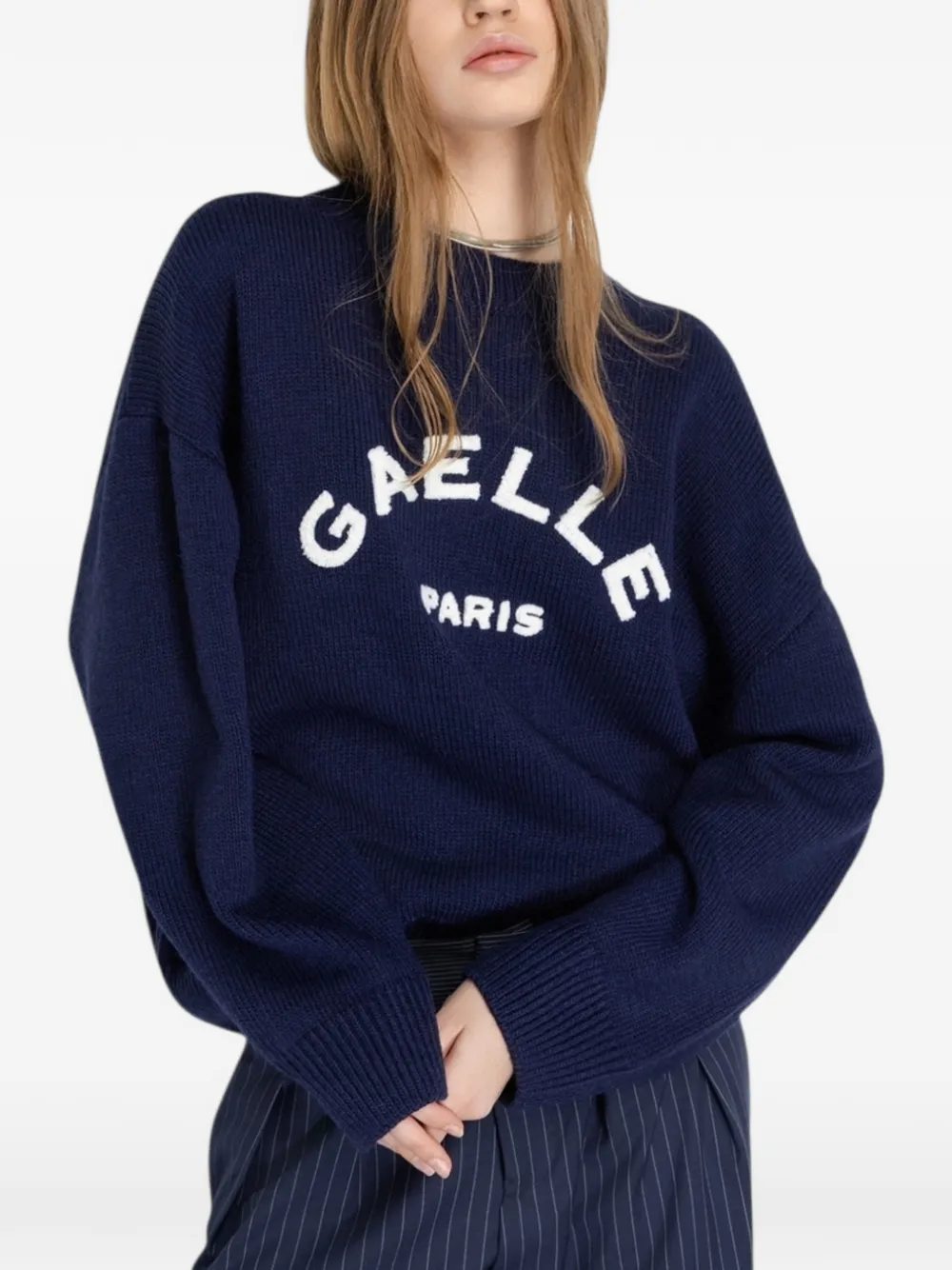 Свитер с вышитым логотипом Gaelle, синий
Свитер с вышитым логотипом Gaelle, синий