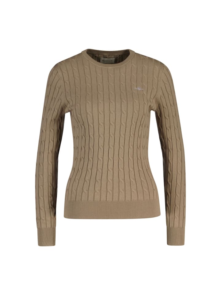 Gant Бежевый вязаный свитер
Gant Бежевый вязаный свитер