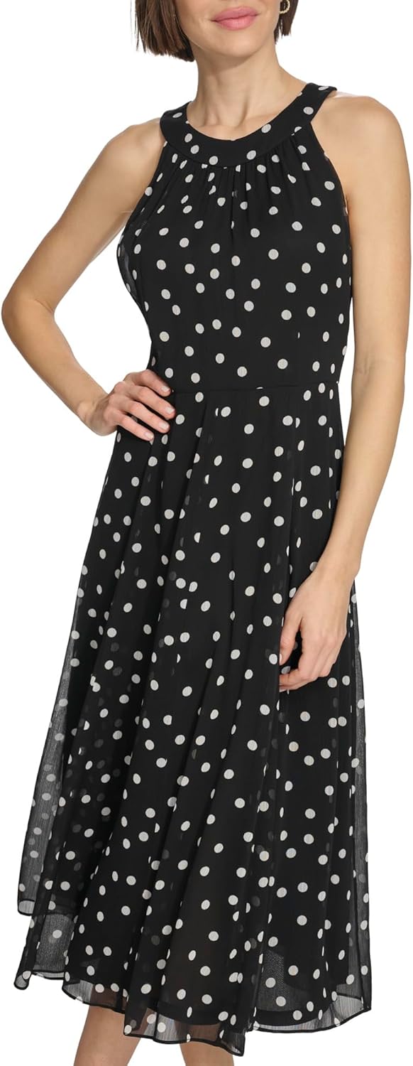 Женское платье миди Tommy Hilfiger без рукавов с халтер-бретелькой и расклешенным лифом, Blue/Ivory
Женское платье миди Tommy Hilfiger без рукавов с халтер-бретелькой и расклешенным лифом, Blue/Ivory