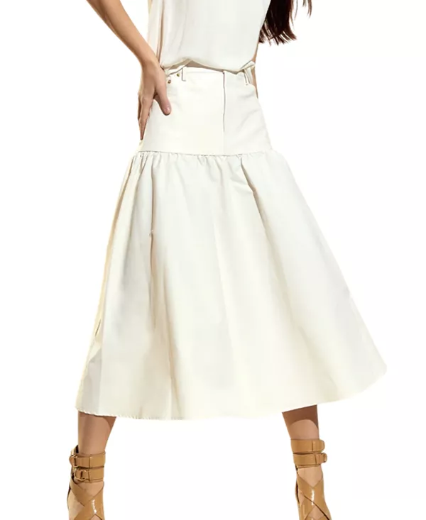 Кожаная нейлоновая юбка Downtown Cynthia Rowley, белый
Кожаная нейлоновая юбка Downtown Cynthia Rowley, белый