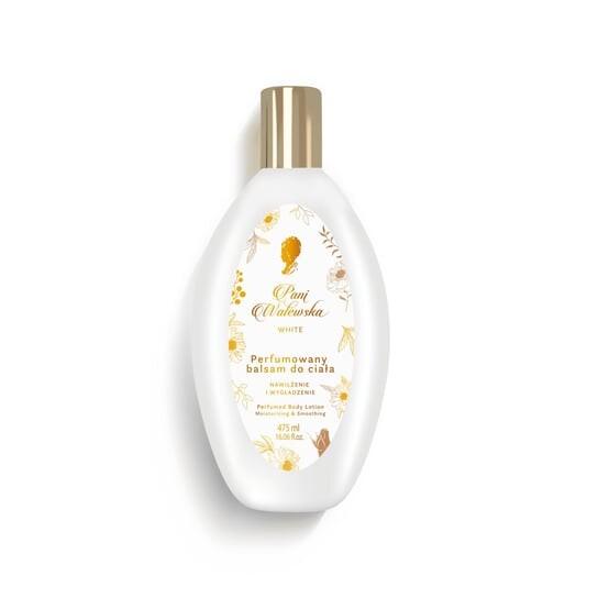 Белый, парфюмированный бальзам для тела, разглаживающий, 475 мл Pani Walewska
Белый, парфюмированный бальзам для тела, разглаживающий, 475 мл Pani Walewska