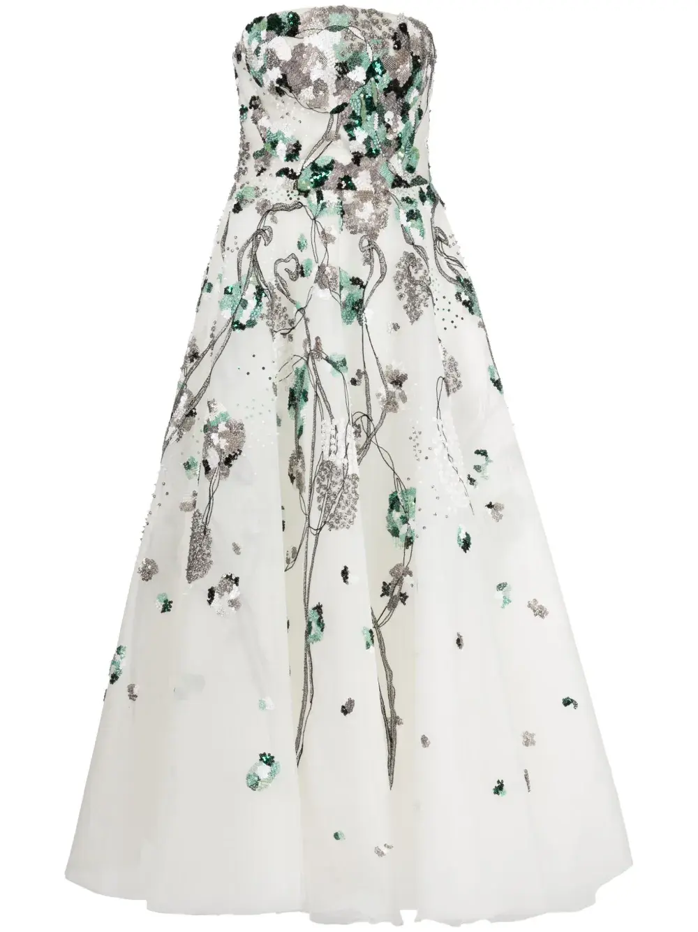 Платье без бретелей с пайетками Saiid Kobeisy, белый
Платье без бретелей с пайетками Saiid Kobeisy, белый