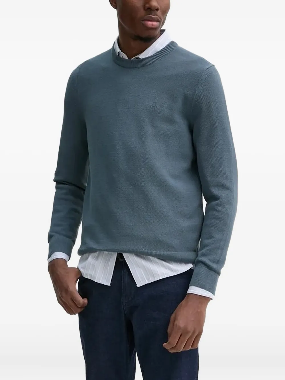 Фактурный свитер с круглым вырезом Marc O'Polo, синий
Фактурный свитер с круглым вырезом Marc O'Polo, синий