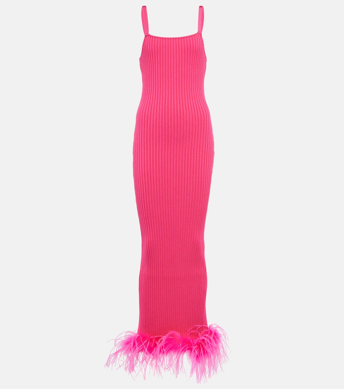 Платье из трикотажа в рубчик с отделкой из перьев Giuseppe di Morabito, Mt Pink
Платье из трикотажа в рубчик с отделкой из перьев Giuseppe di Morabito, Mt Pink