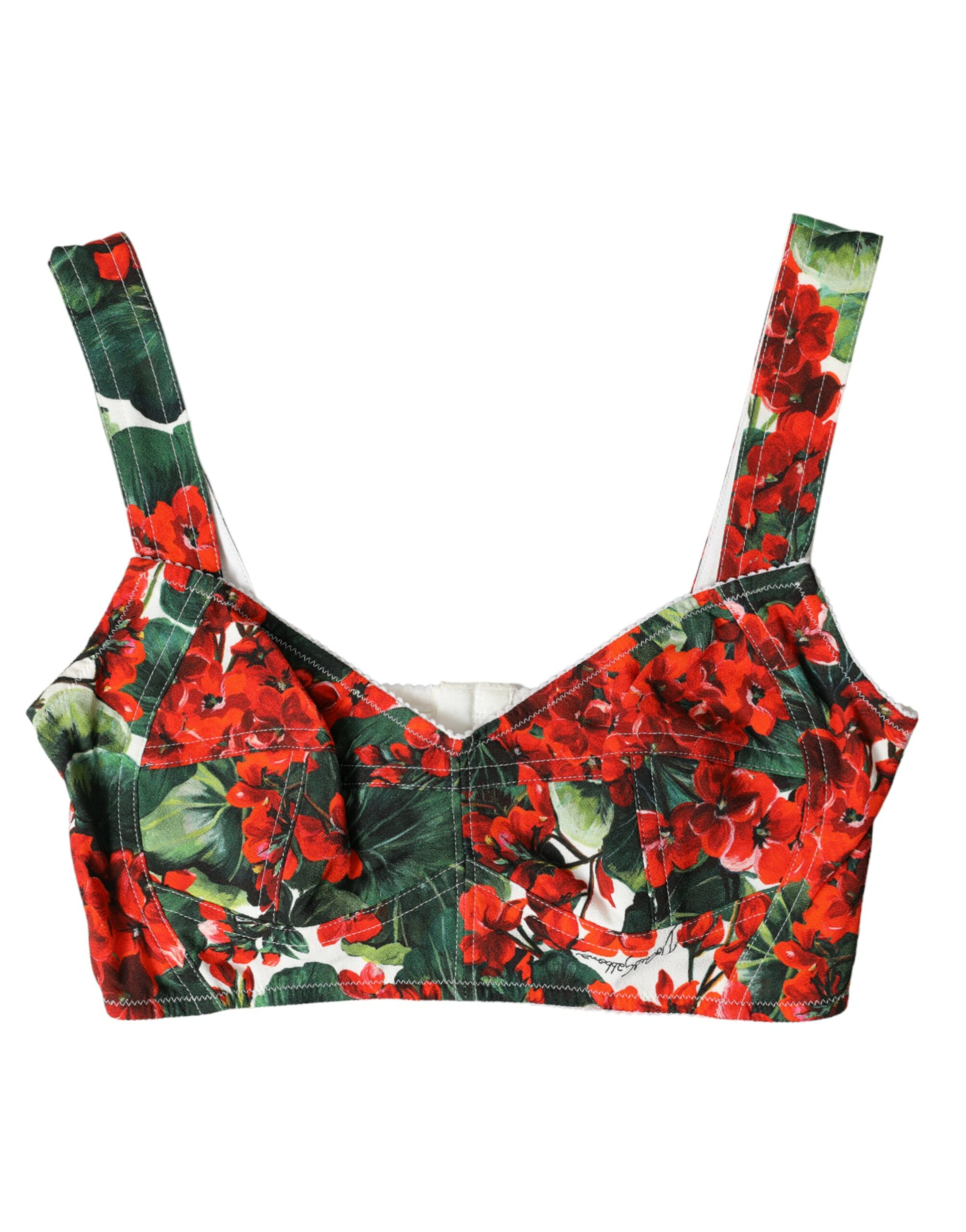 Укороченный топ-бюстье с цветочным принтом - Multicolor Elegance Dolce & Gabbana, мультиколор
Укороченный топ-бюстье с цветочным принтом - Multicolor Elegance Dolce & Gabbana, мультиколор
