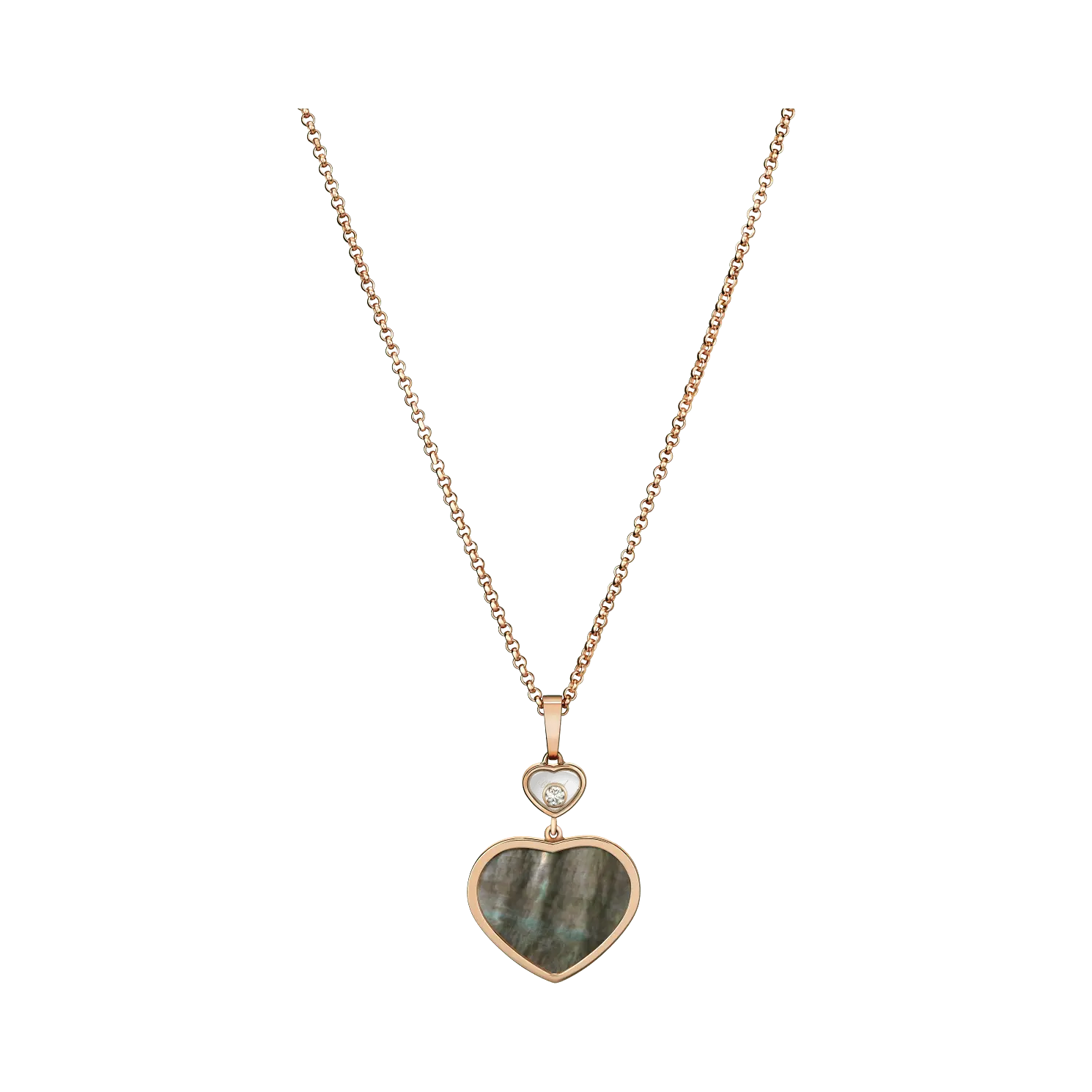 Кулон Chopard Happy Hearts - Подвеска, розовое золото, бриллиант, черный таитянский перламутр
Кулон Chopard Happy Hearts - Подвеска, розовое золото, бриллиант, черный таитянский перламутр