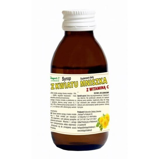 Herbapol Krakow, Сироп цветков одуванчика с витамином. С 100 мл
Herbapol Krakow, Сироп цветков одуванчика с витамином. С 100 мл