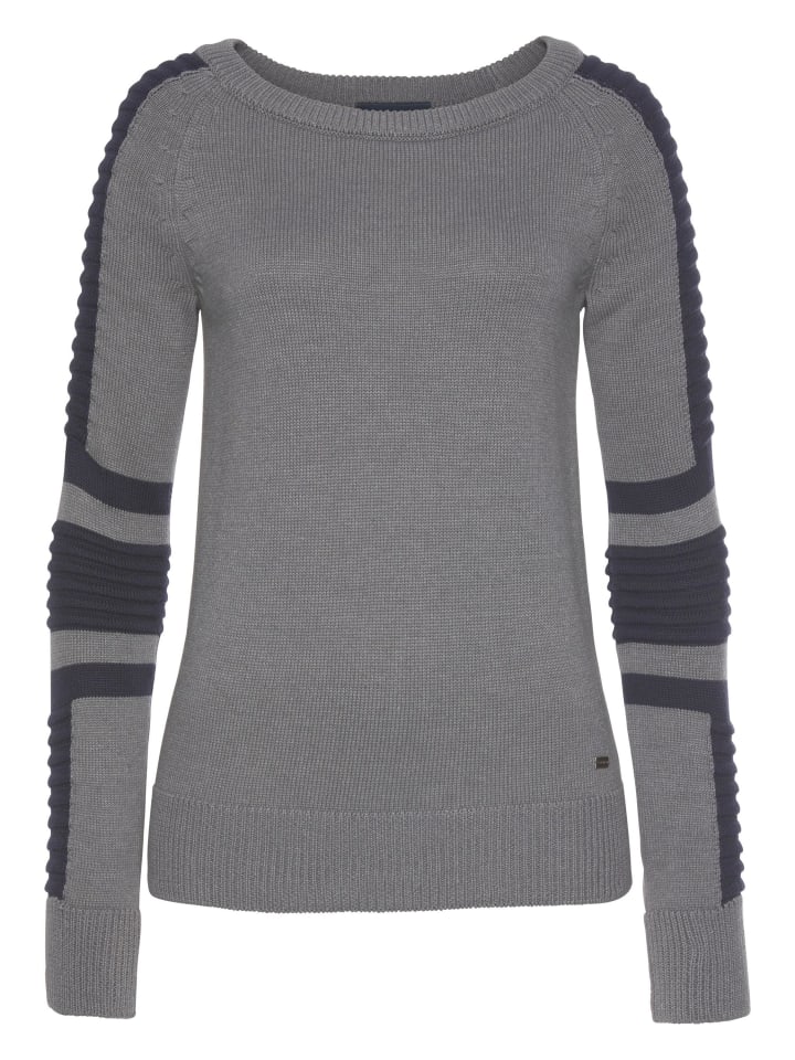 Свитер с круглым вырезом серого и темно-синего цветов ARIZONA
Свитер с круглым вырезом серого и темно-синего цветов ARIZONA