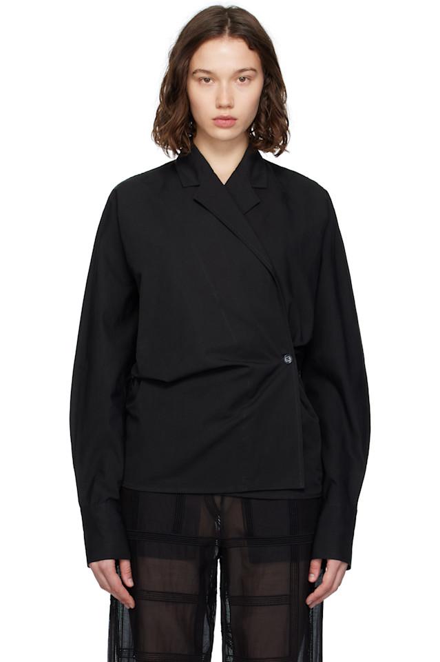Блуза с запахом Toteme, черный
Блуза с запахом Toteme, черный