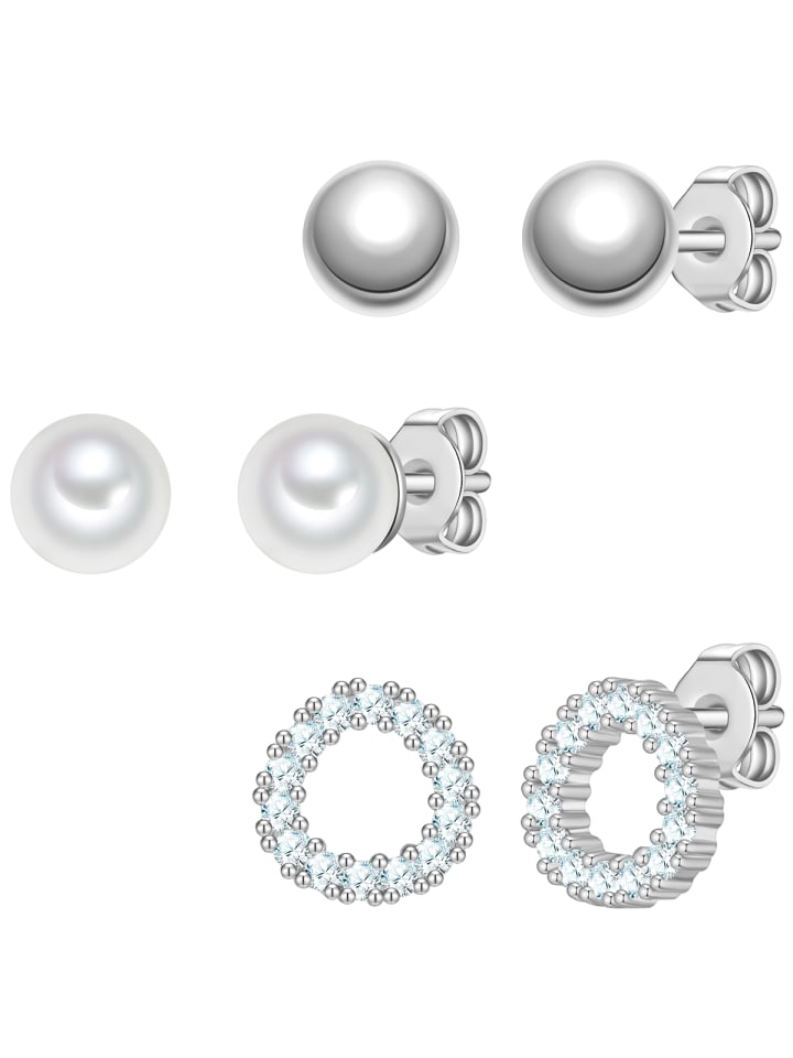 Yokoamii Комплект (3 серьги) из латуни с серебряными вставками из кубического циркония и жемчужинами (синтетическими)
Yokoamii Комплект (3 серьги) из латуни с серебряными вставками из кубического циркония и жемчужинами (синтетическими)