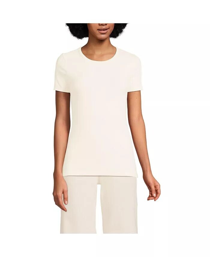 Женская футболка в рубчик Lands' End, белый
Женская футболка в рубчик Lands' End, белый