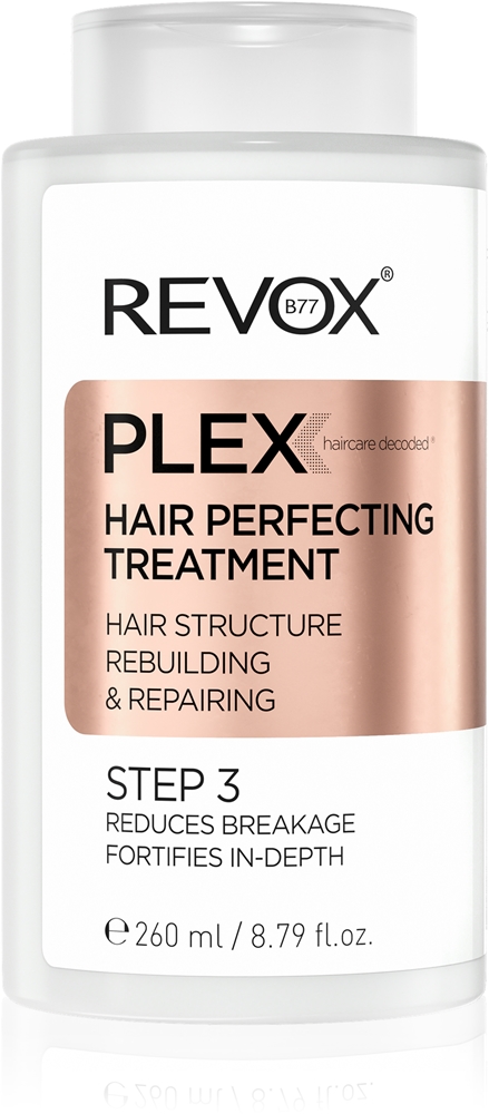 Уход для волос Plex, улучшающий состояние волос. Шаг 3. Питательный уход перед мытьем шампунем для поврежденных и окрашенных волос. Revox B77, 260 мл
Уход для волос Plex, улучшающий состояние волос. Шаг 3. Питательный уход перед мытьем шампунем для поврежденных и окрашенных волос. Revox B77, 260 мл